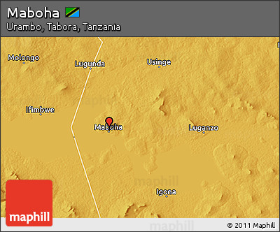 Physical 3D Map of Maboha