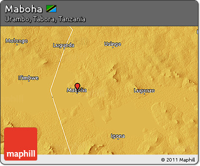 Physical 3D Map of Maboha