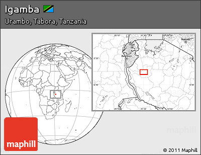Blank Location Map of Igamba