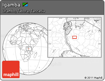 Blank Location Map of Igamba