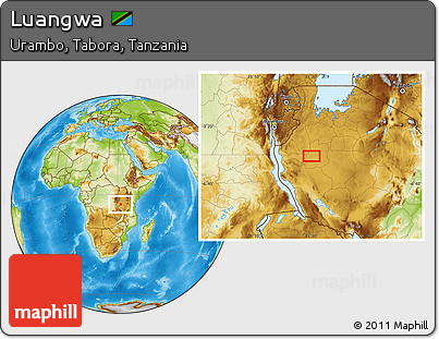 Physical Location Map of Luangwa