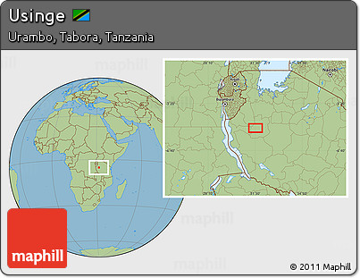 Savanna Style Location Map of Usinge