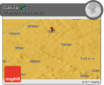 Physical Panoramic Map of Galula