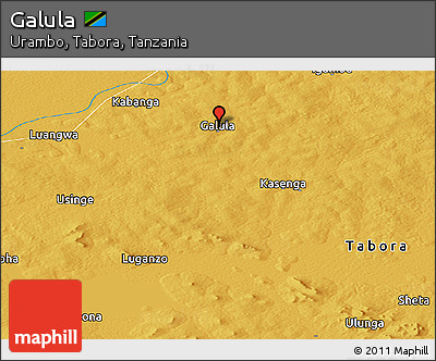 Physical Panoramic Map of Galula