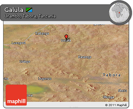 Satellite Panoramic Map of Galula