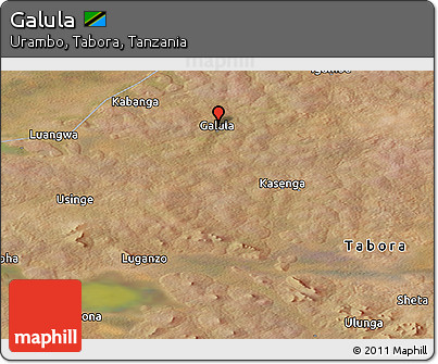 Satellite Panoramic Map of Galula