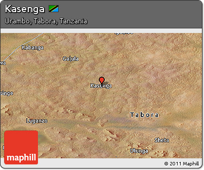 Satellite Panoramic Map of Kasenga