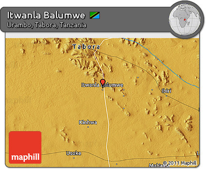 Physical 3D Map of Itwanla Balumwe