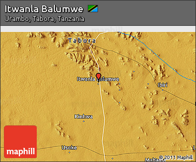 Physical 3D Map of Itwanla Balumwe