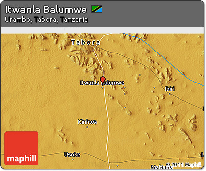 Physical 3D Map of Itwanla Balumwe