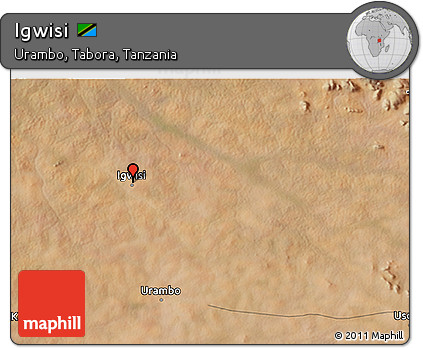 Satellite 3D Map of Igwisi