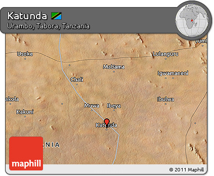 Satellite 3D Map of Katunda
