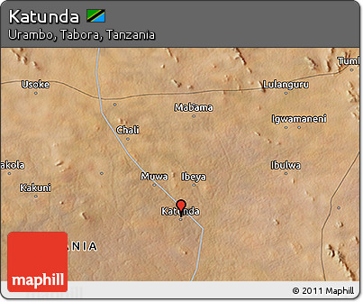Satellite 3D Map of Katunda