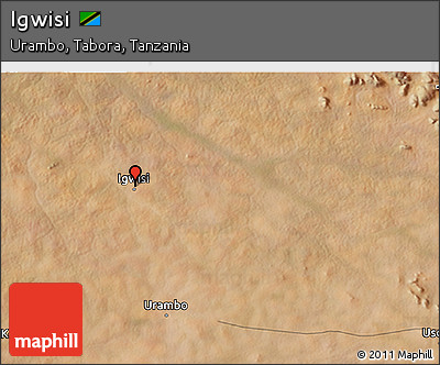 Satellite 3D Map of Igwisi