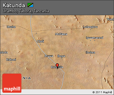 Satellite 3D Map of Katunda