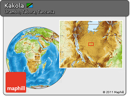 Physical Location Map of Kakola