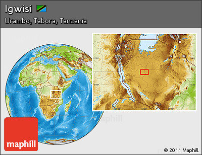 Physical Location Map of Igwisi