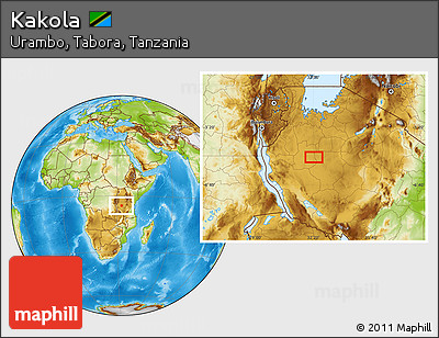 Physical Location Map of Kakola