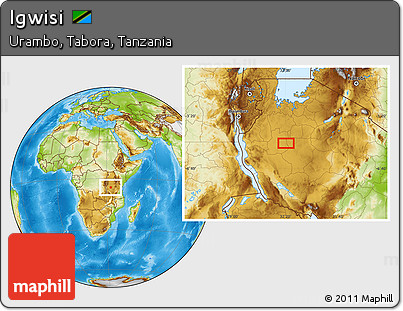 Physical Location Map of Igwisi