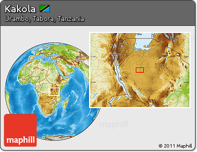 Physical Location Map of Kakola