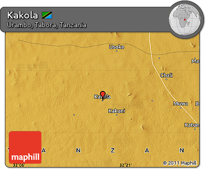 Physical Map of Kakola