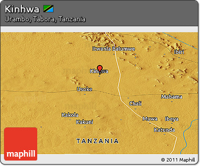 Physical Panoramic Map of Kinhwa