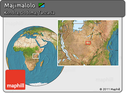 Satellite Location Map of Majimalolo