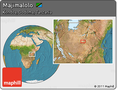 Satellite Location Map of Majimalolo