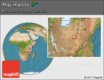 Satellite Location Map of Majimalolo