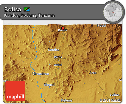 Physical 3D Map of Bolisa