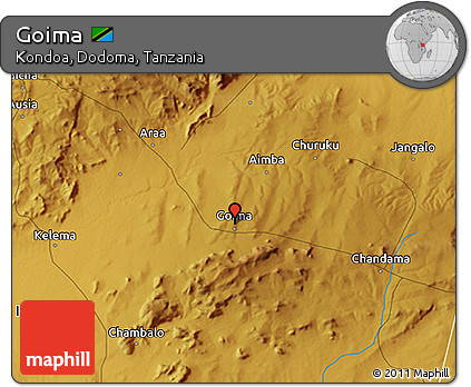 Physical 3D Map of Goima