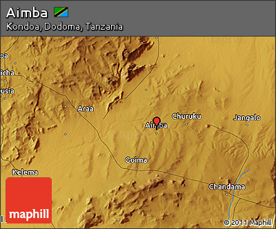 Physical 3D Map of Aimba