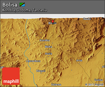 Physical 3D Map of Bolisa