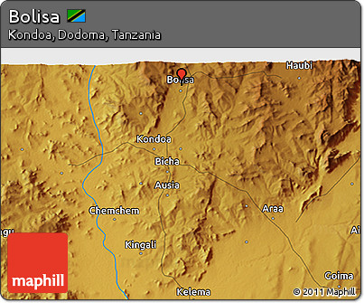 Physical 3D Map of Bolisa