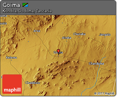 Physical 3D Map of Goima