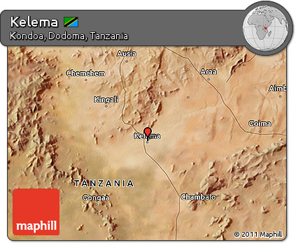 Satellite 3D Map of Kelema