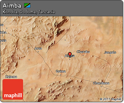 Satellite 3D Map of Aimba