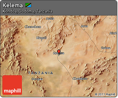 Satellite 3D Map of Kelema