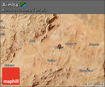 Satellite 3D Map of Aimba