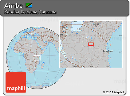 Gray Location Map of Aimba