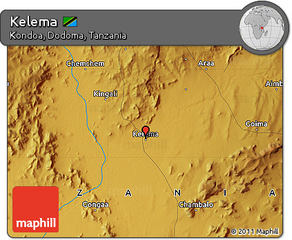 Physical Map of Kelema