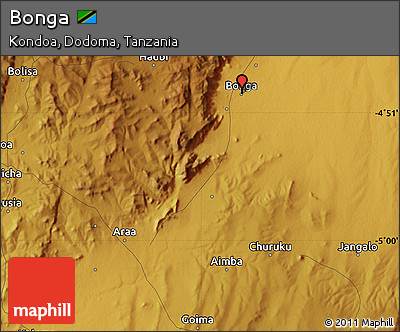 Physical Map of Bonga