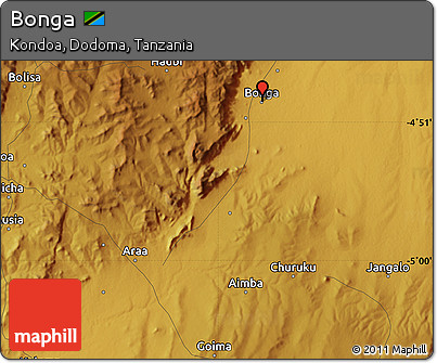 Physical Map of Bonga