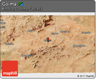 Satellite Panoramic Map of Goima