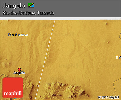 Physical 3D Map of Jangalo