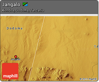 Physical 3D Map of Jangalo
