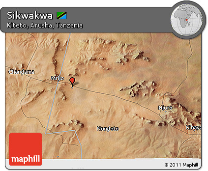 Satellite 3D Map of Sikwakwa