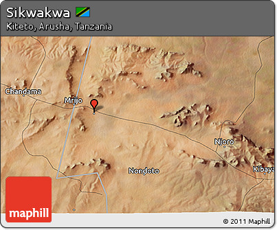 Satellite 3D Map of Sikwakwa