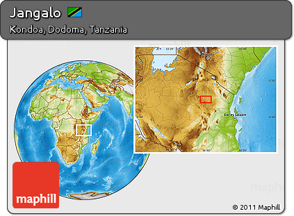 Physical Location Map of Jangalo