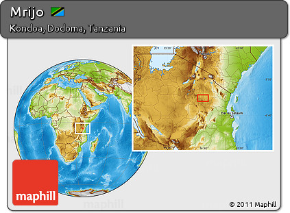 Physical Location Map of Mrijo
